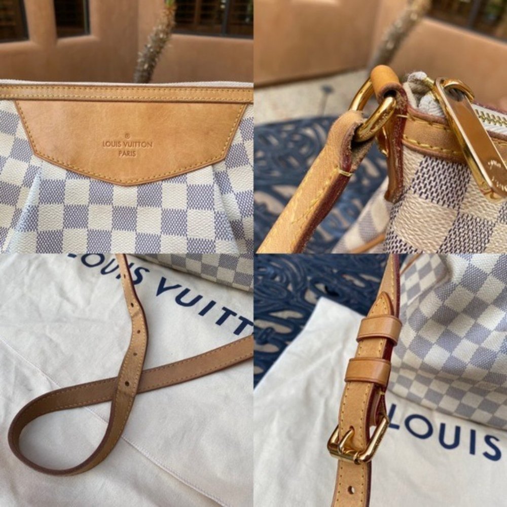 SOLD Louis Vuitton Damier Azur Siracusa MM Crossbody - Picture 8 of 15